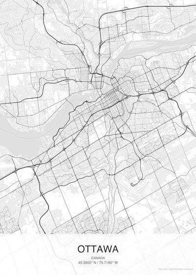 Ottawa map poster