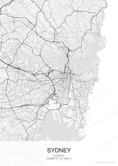 Sydney map poster