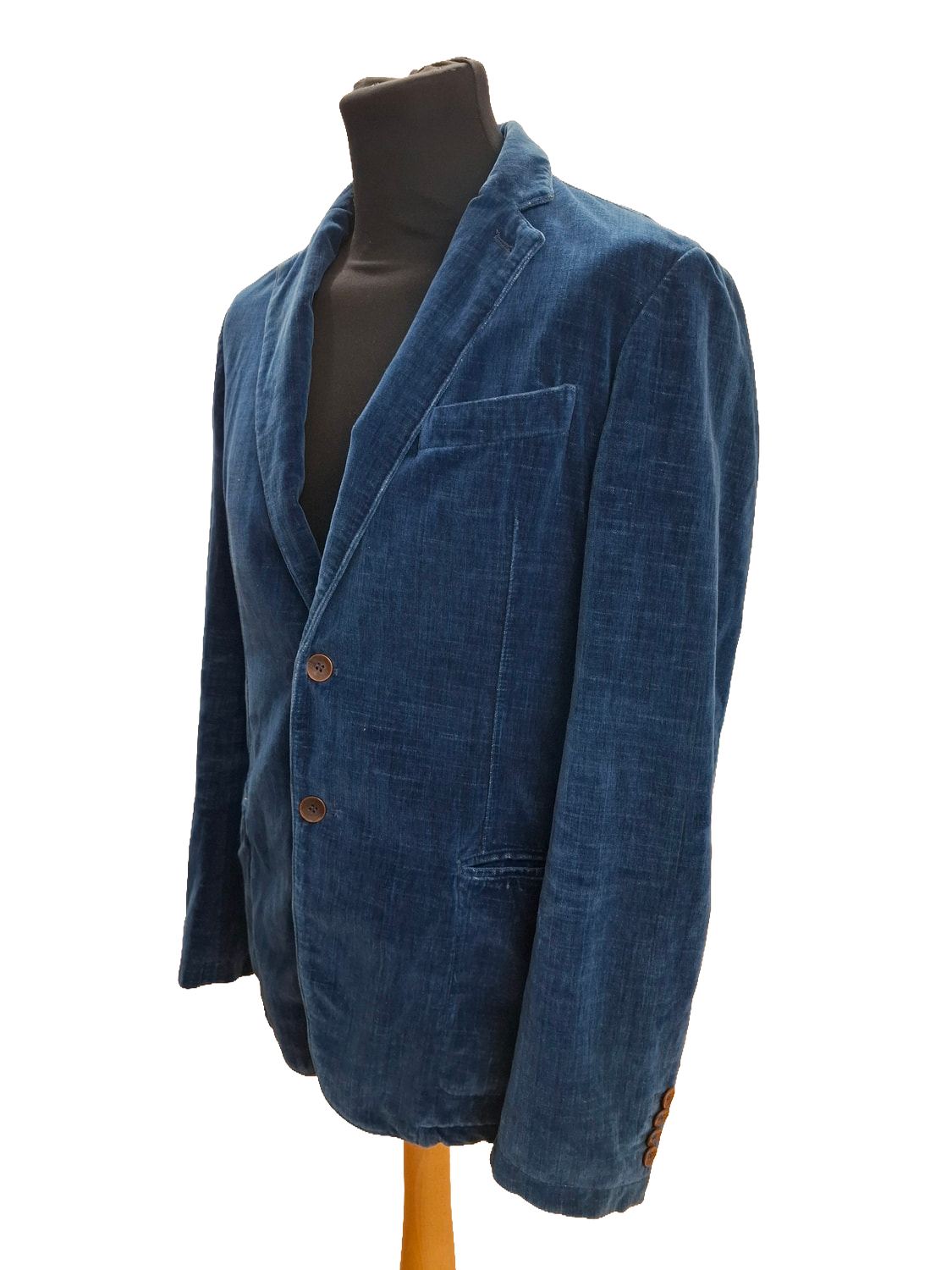 Armani Collezioni Velvet Blazer Jacket Blue Size 50 EU / 40 US — image 5