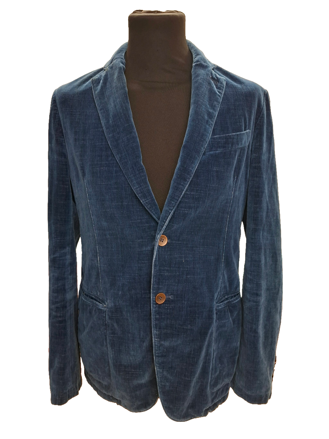 Armani Collezioni Velvet Blazer Jacket Blue Size 50 EU / 40 US — image 3