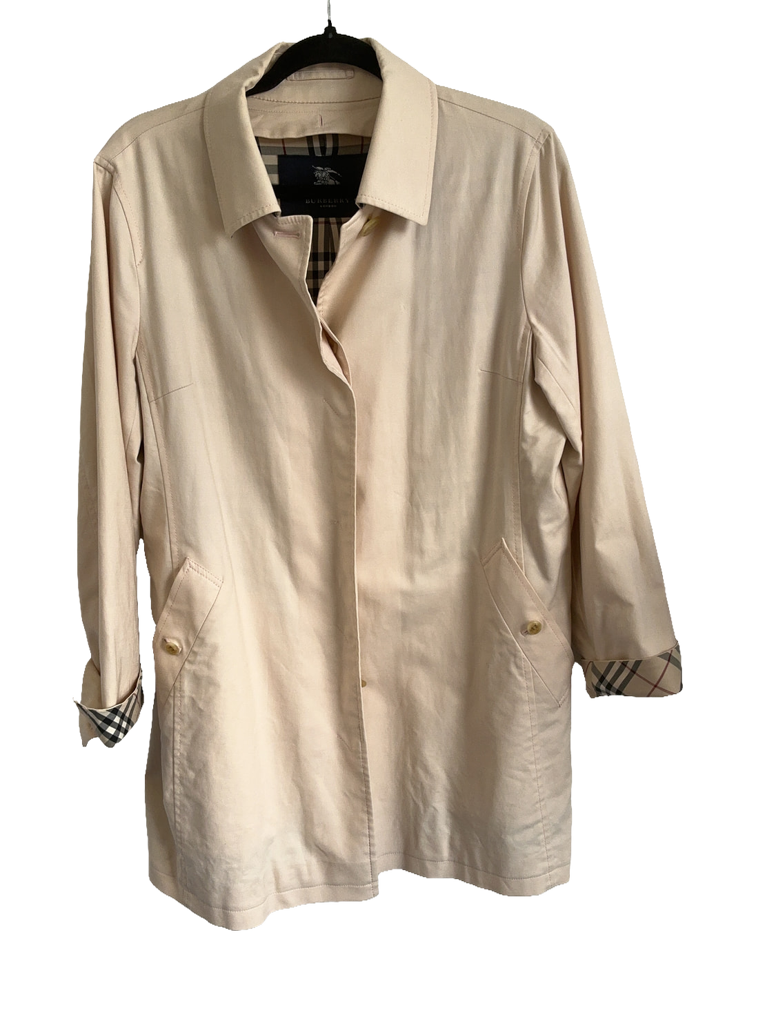 Burberry London Trench Coat Beige Nova Check Lining Classic — image 2