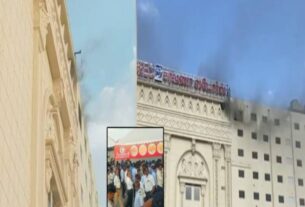 fire accident in madurai saravana store