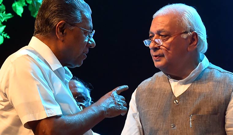 pinarayi vijayan says governor arif mohammad khan working for rss
