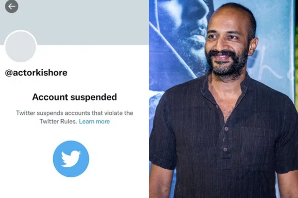 kishore explain twitter account suspended