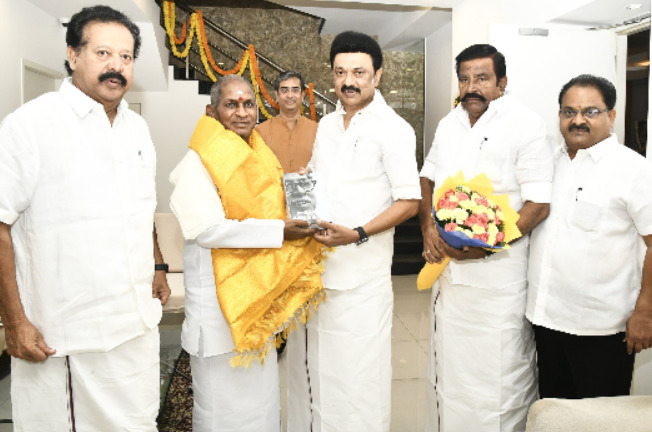 mk stalin wishes illaiyaraja