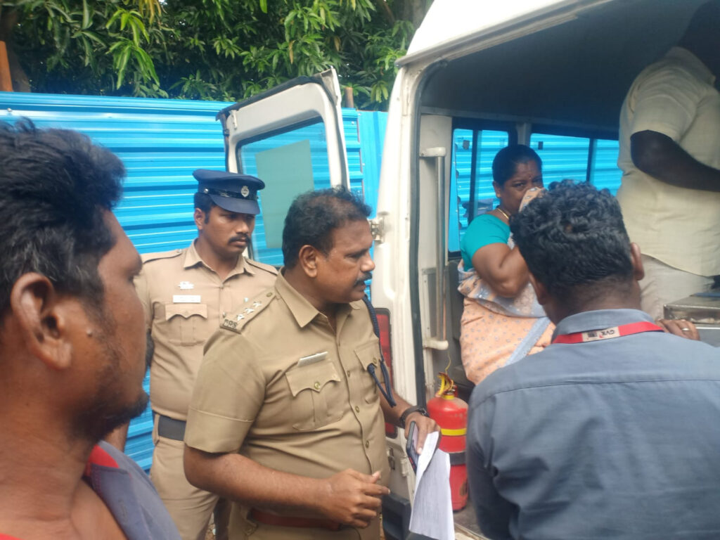 Private bus accident near panruti