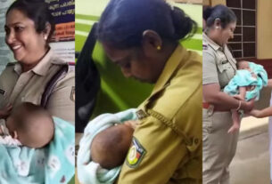 kerala women police breastfeeds child
