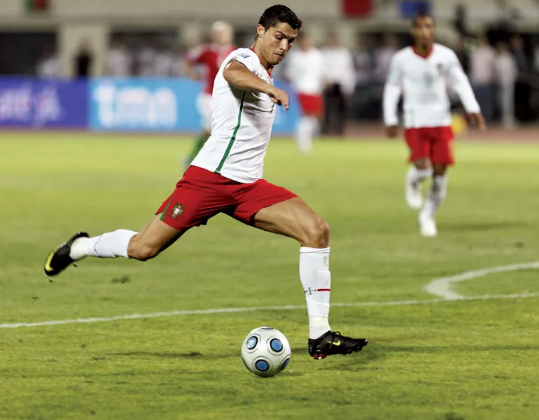 ronaldo becomes 1st player to score in five different edition