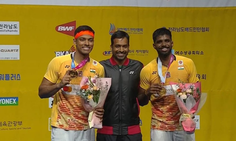 Kemitraan Satwik – Siraj India memenangkan KoreaOpen2023