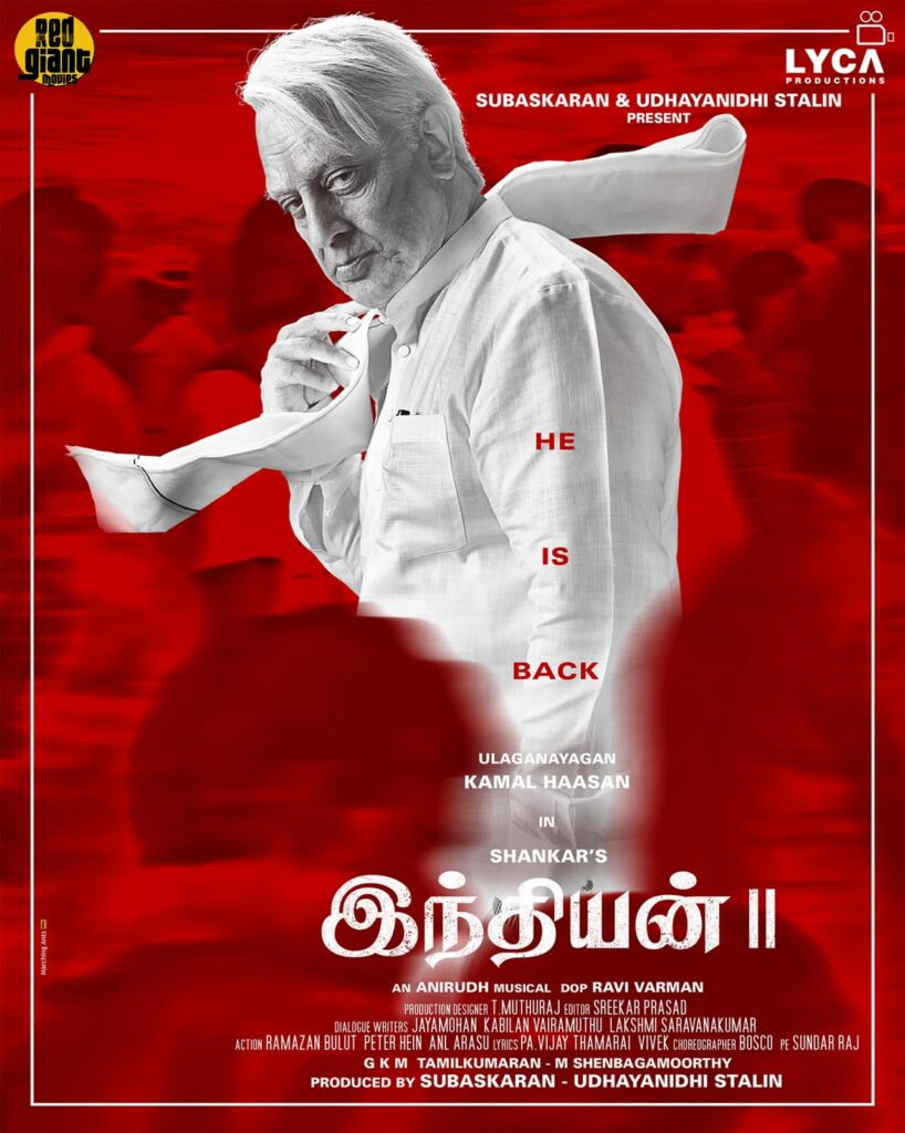 Kamal Haasan attending Indian 2 shoot