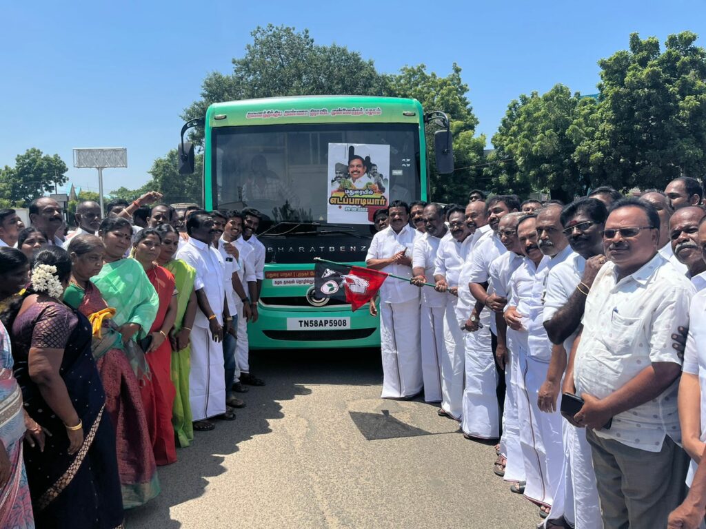 Edappadi Palaniswami holds a grand public meeting in Madurai