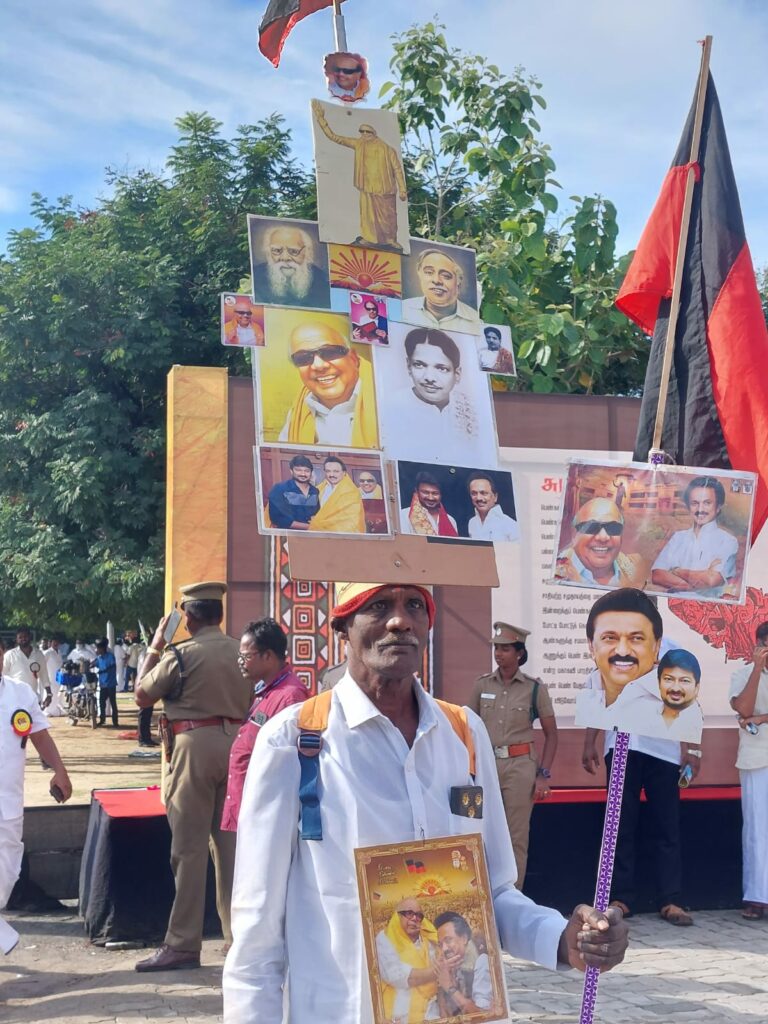 stalin attends dmk general council meeting at aminjikarai
