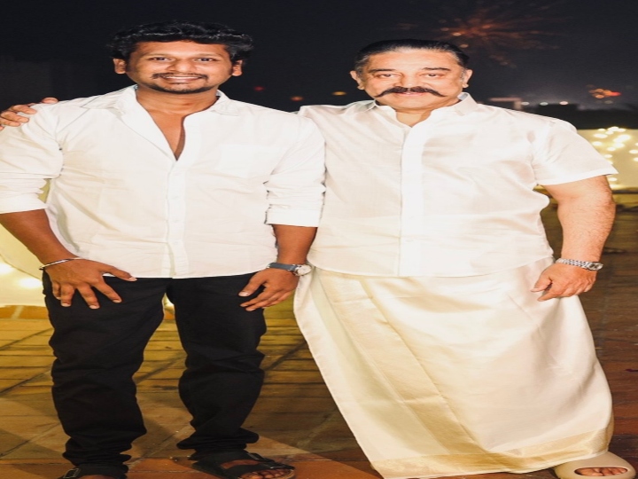 Kamal celebrated Diwali with Lokesh