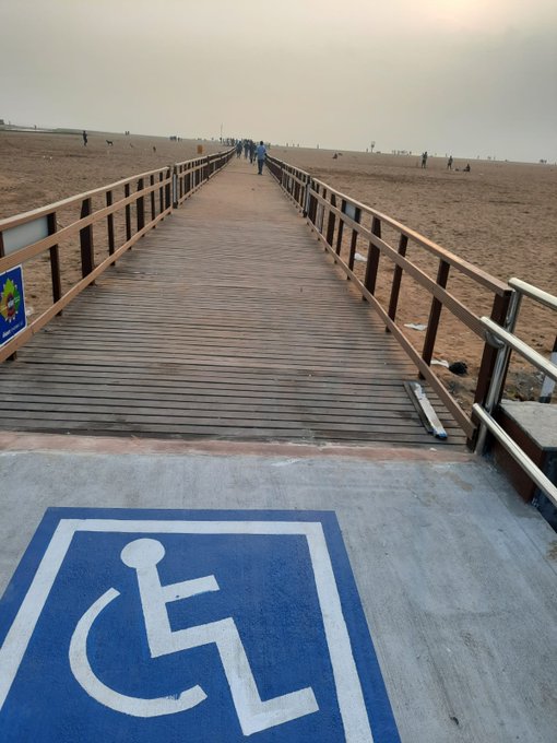 Udhayanidhi inaugurates disabled persons walkway at Marina