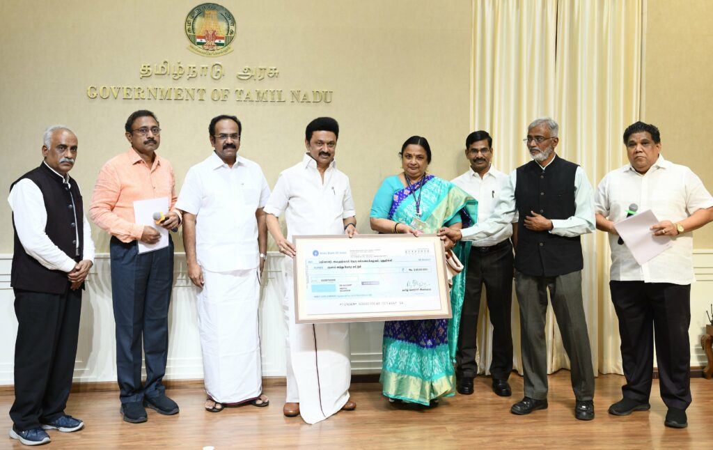 tamil development department stalin help in fund