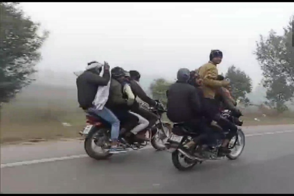 14 youths ride 3 bikes