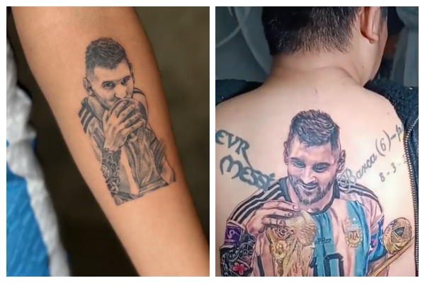 argentina fans get messi world cup tattoos