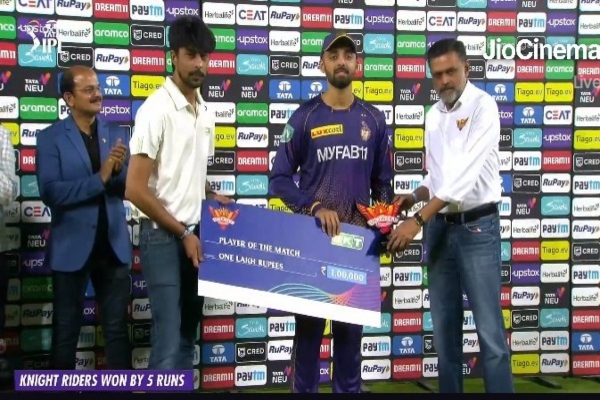 IPL 2023 KkR vs SRH kolkatta won by 5 runs
