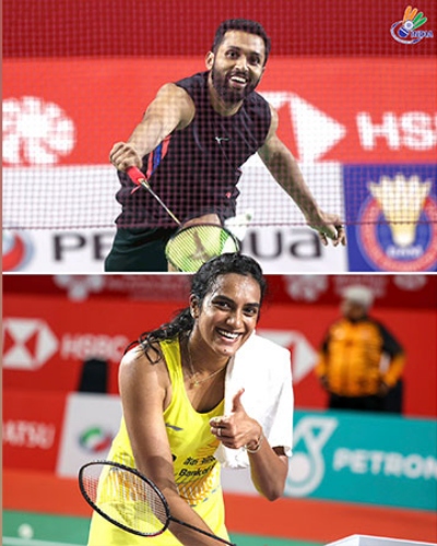 malaysia masters h.s.prannoy and p.v.sindhu enters quarter final