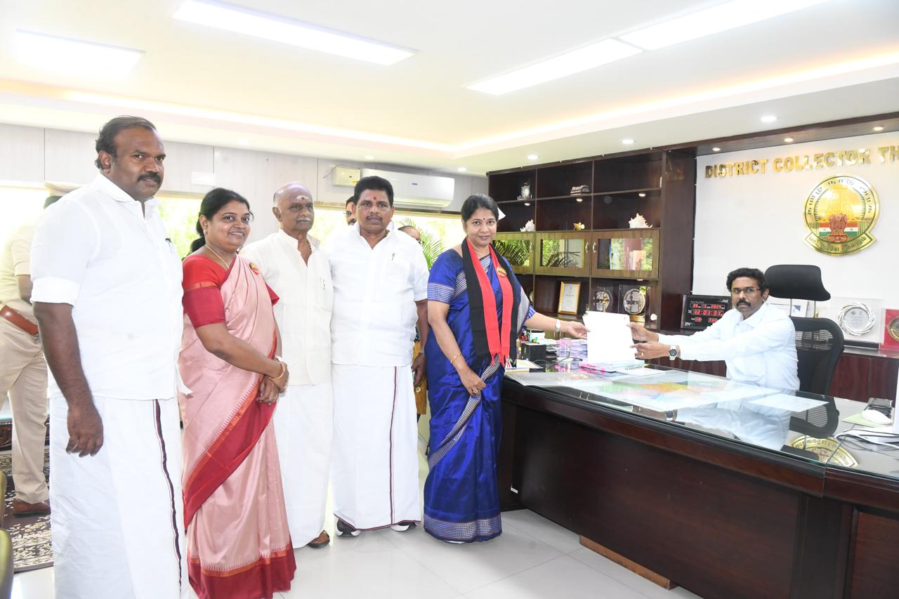 Kanimozhi filed his nomination