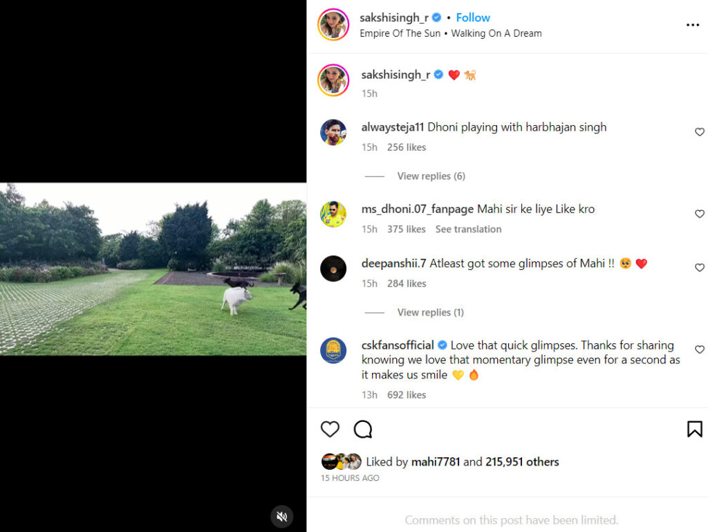 ms dhoni daughter ziva fun pets