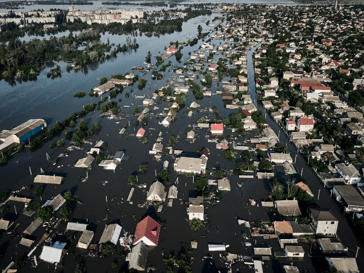 29 communities flooded after dam breach in Ukraine