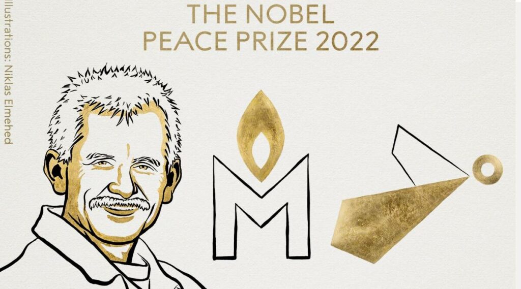 Nobel peace prize awarded to human rights advocate ales bialiatski
