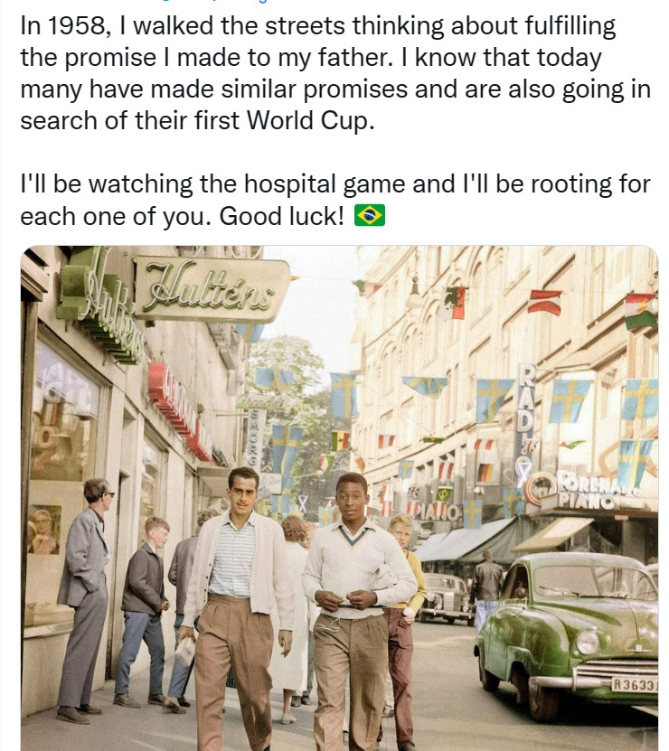 pele football brazil post Instagram twitter