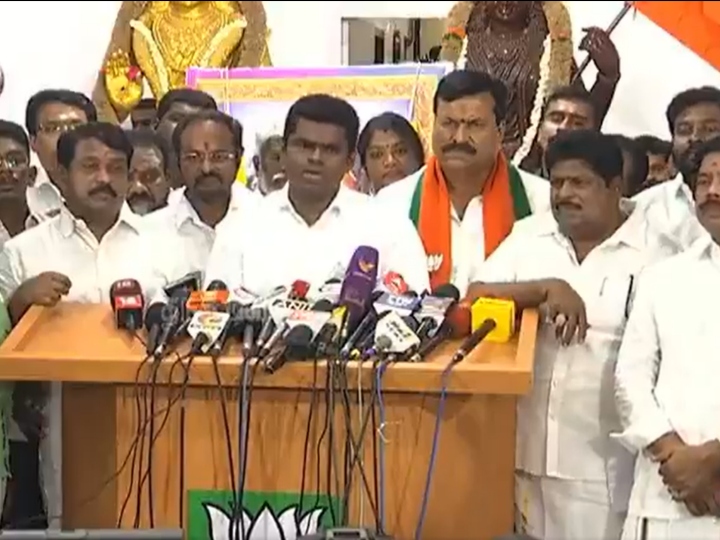 annamalai speaks about dmk hindi imposition protest