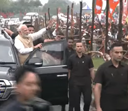 modi came to dindigul welcome stalin