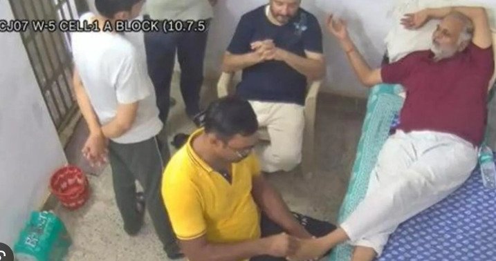 satyendra jain release in tihar jail cctv videos