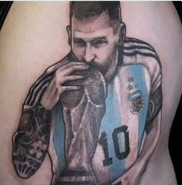 argentina fans get messi world cup tattoos