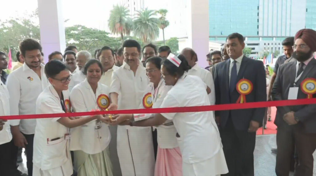 mk stalin speech in guindy hospital inauguration