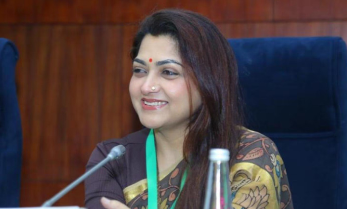 congress announces protest against Kushboo