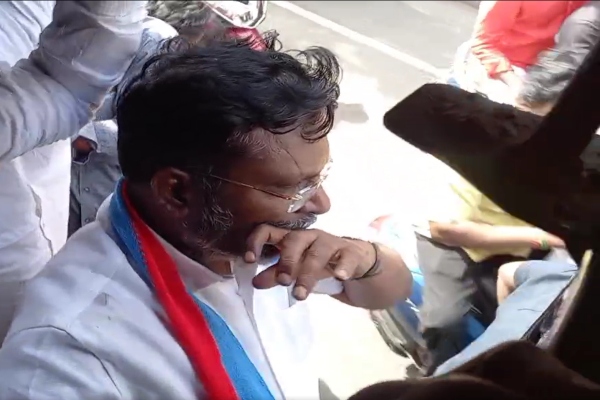 protest against rn ravi thol thirumavalavan arrested