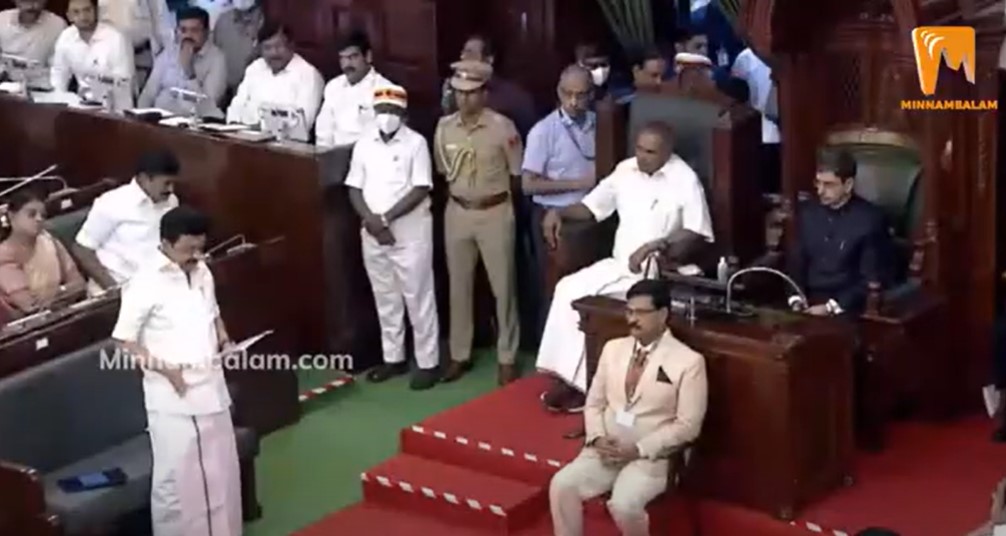 what the governor did Stalin tells secret to MLAs