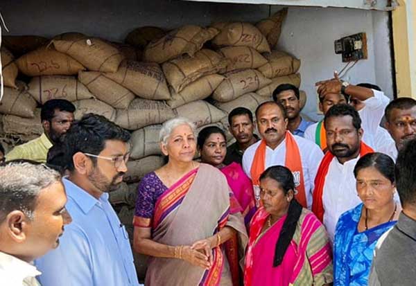 Nirmala question about Modi photo