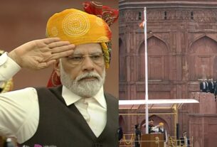 pm modi 77 independence day national flag