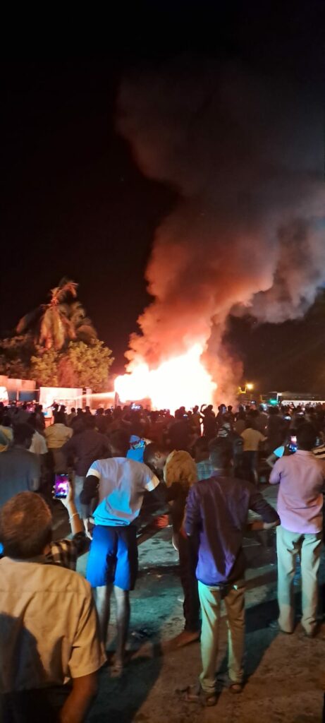 cuddalore government bus fire accident