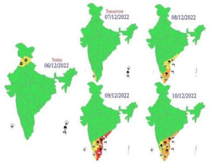 Meteorological Center on red alert heavy rains in Tamil Nadu