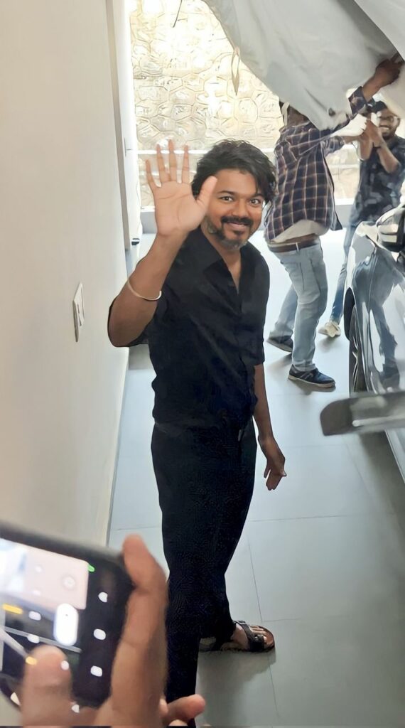 Fans gathered in Panayur Vijay met executives