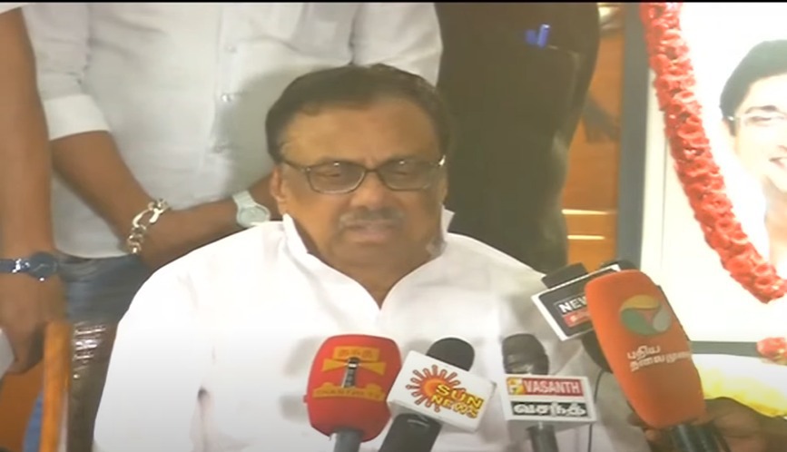 evks elangovan says his son will contest