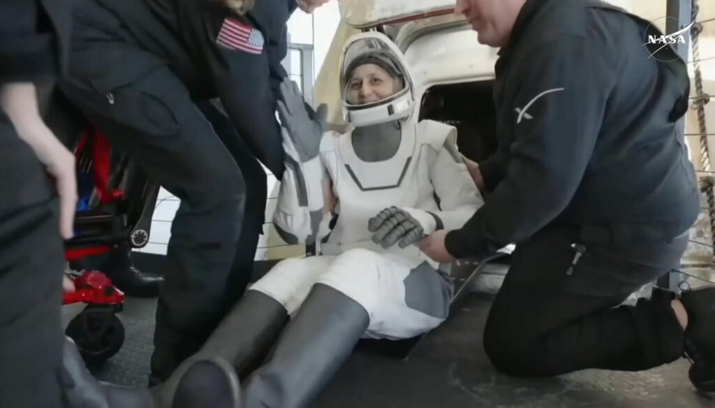sunita williams bach earth after 286 days