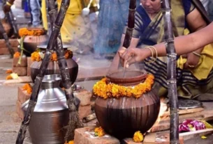 Pongal celebration in Isha by Sadhguru