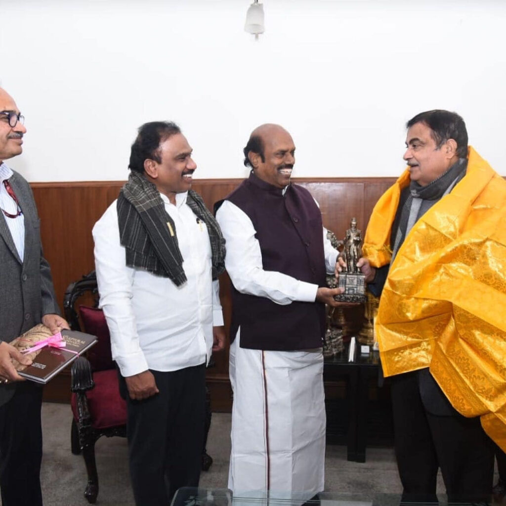 Not opposed to eight lane highway EV Velu in Delhi
