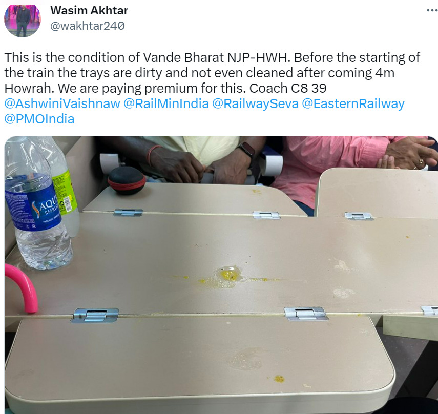 Series of allegations by train passengers