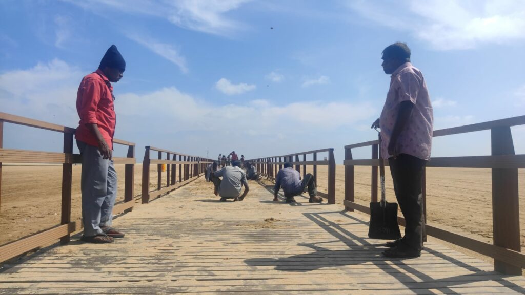 Disabled people's wooden path opening tomorrow