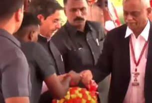 jagannathan welcomed the governor rn ravi