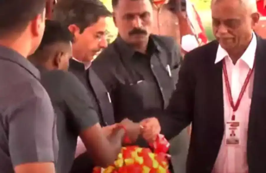 jagannathan welcomed the governor rn ravi