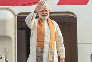 pm modi arrived Chennai